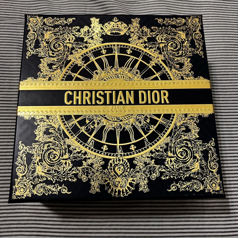 Christian Dior Navy and Gold Decorative Box